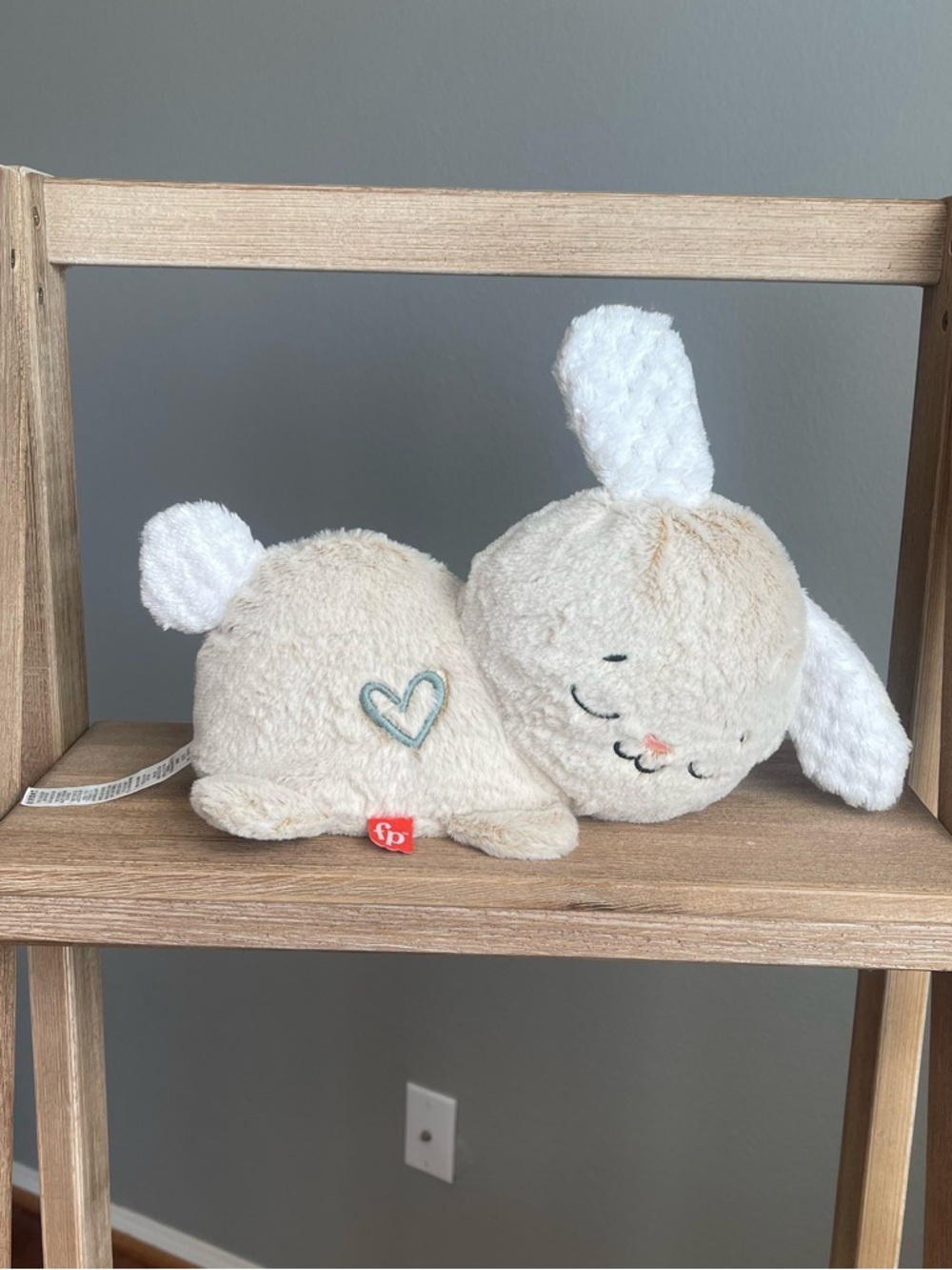 Fisher-Price Soothe & Settle Bunny Baby Sound Machine Plush Toy Music & Motion